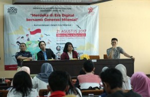 AJI Surabaya, UNTAG, dan  NET TV menguatkan generasi muda untuk berani menyuarakan yang benar di medsos